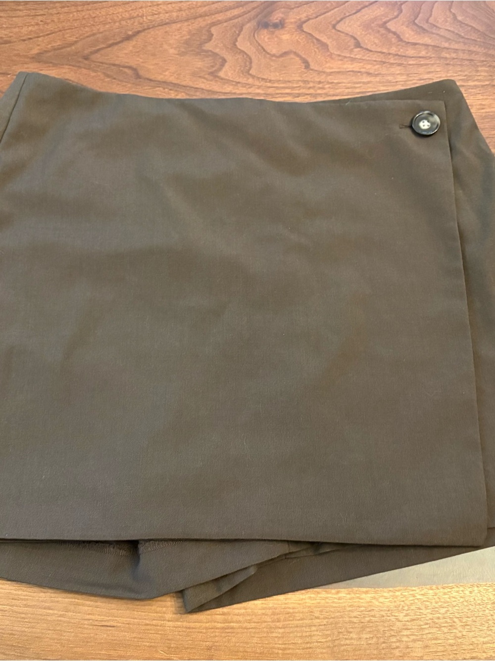 H&M Brown Skort with Button Detail